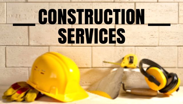 Construction Advisory Expert Business Card US – шаблон для дизайну
