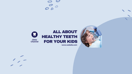 Platilla de diseño Blog about Healthy Teeth for Kids Youtube
