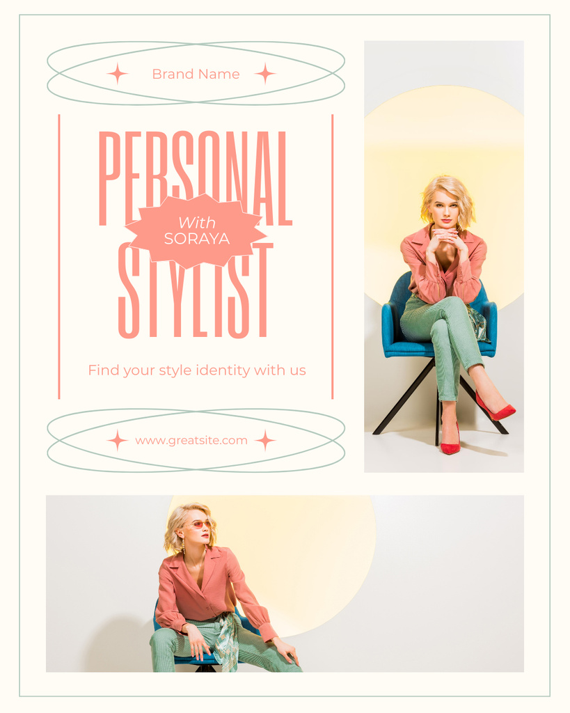 Ontwerpsjabloon van Instagram Post Vertical van Personal Styling with Your Expert