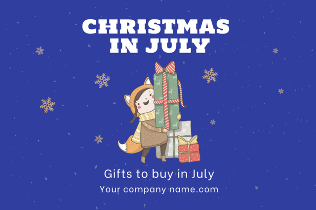 Uniting for a Lively and Colorful July Christmas Flyer 4x6in Horizontal Tasarım Şablonu
