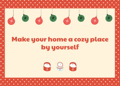 Cozy Christmas Salutations with Cute Decorations