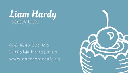 Offer of Confectioner's Services Business Card US Design Template