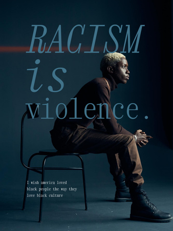 Protest against Racism Poster USデザインテンプレート