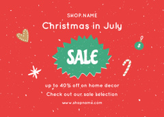 July Christmas Sale Offer