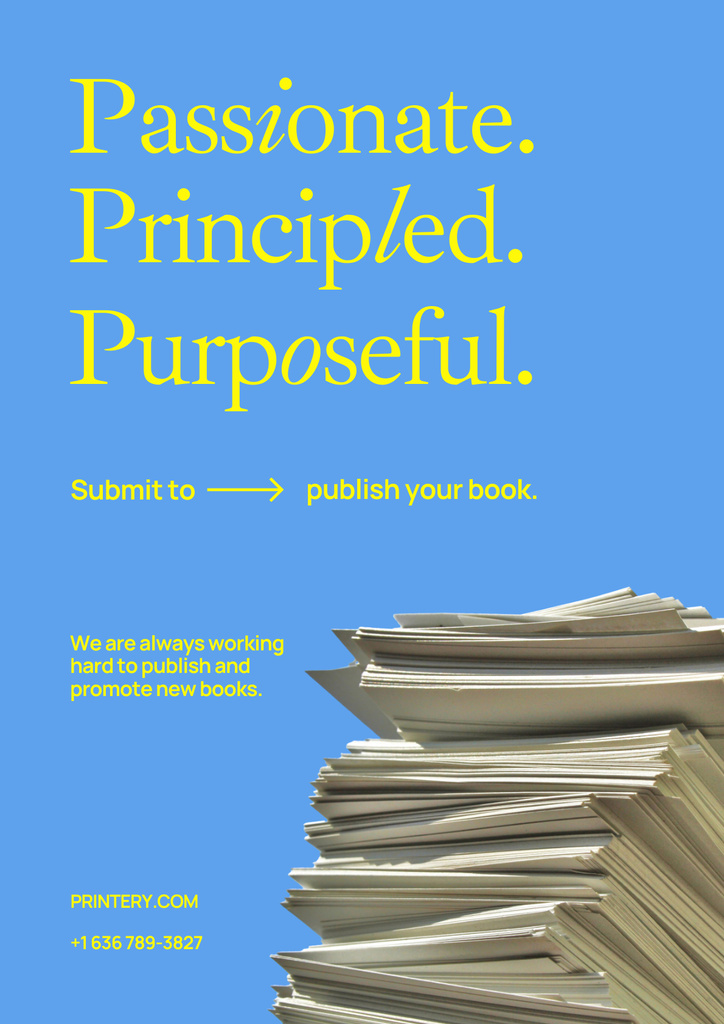 Books Publishing Offer Poster – шаблон для дизайну