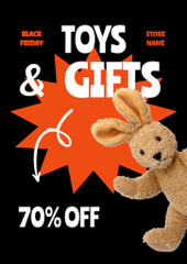 Toys Sale on Black Friday with Cute Rabbit