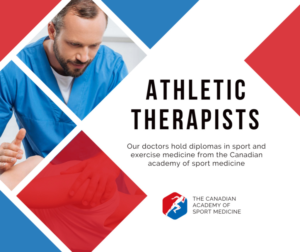 Athletic Therapist Services Offer Facebookデザインテンプレート