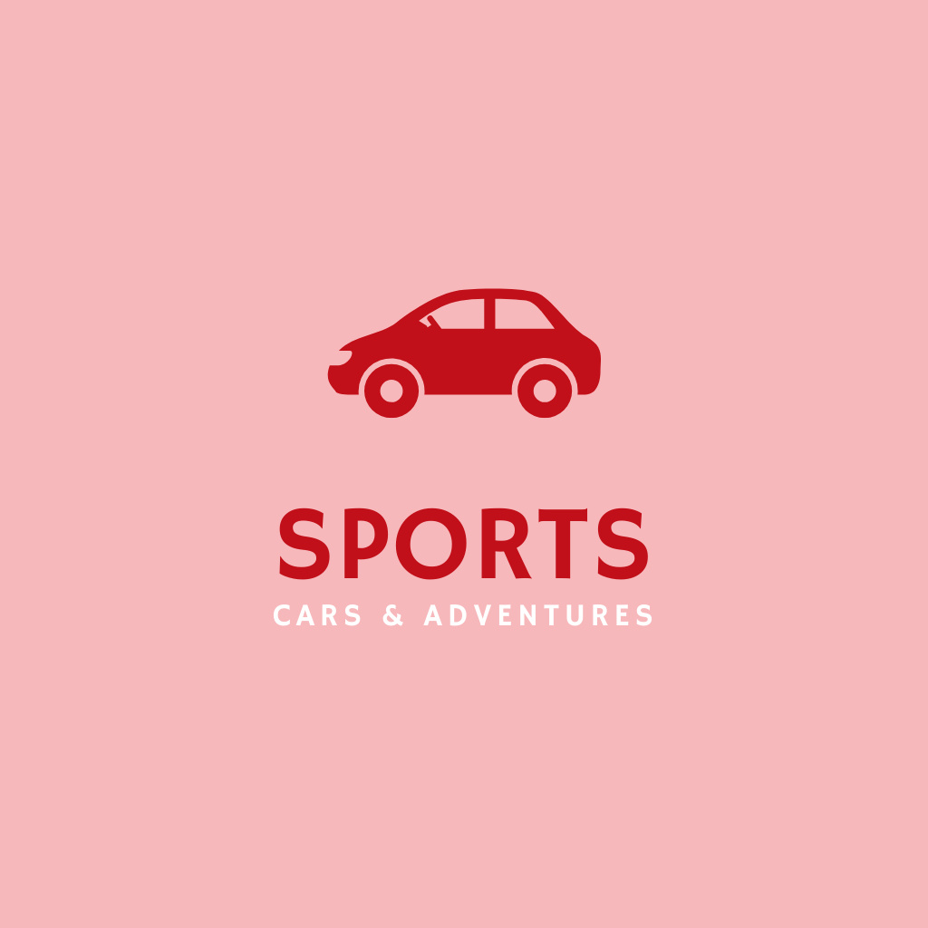 Ad of Sports Cars Store Logo – шаблон для дизайна