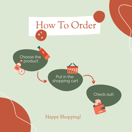 Plantilla de diseño de Instructions for Creating Product Order Instagram 