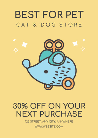 Best Goods for Cats and Dogs Flayer Design Template