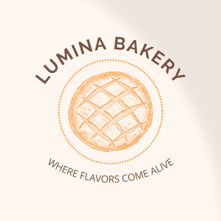 Plantilla de diseño de Delightful Pie And Bakery Promotion With Slogan Animated Logo 