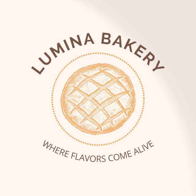 Template di design Delightful Pie And Bakery Promotion With Slogan Animated Logo