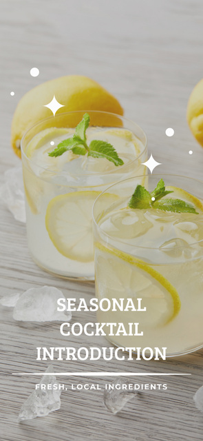 Introducing Citrus Refreshing Seasonal Cocktails Snapchat Moment Filter Modelo de Design