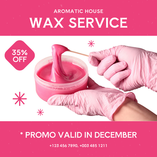 Monthly Offer of Waxing Discount Instagramデザインテンプレート