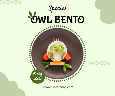 Platilla de diseño Bento japanese food offer Facebook