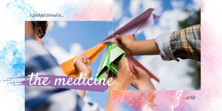 Inspirational Post about Benefits of Medicine Image Design Template
