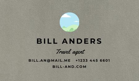 Travel Agent professional contacts Business card Design Template