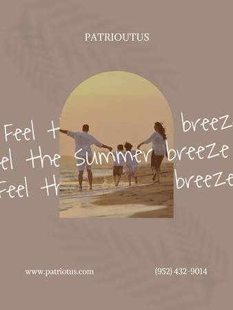 Summer Travel Offer Poster US Modelo de Design