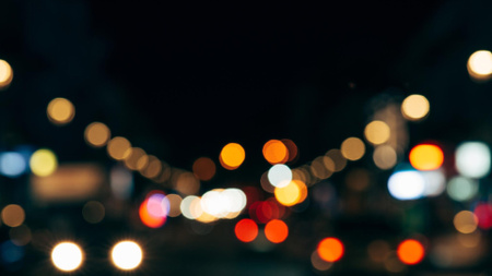 Glare of the night citylights Zoom Background – шаблон для дизайна