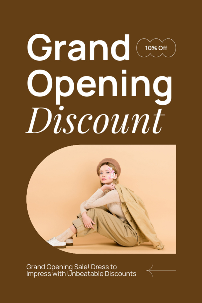 Ontwerpsjabloon van Tumblr van Outfit Shop Grand Opening And Sale Offer