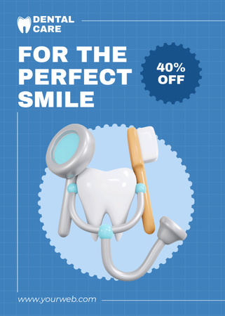 Designvorlage Discount Offer on Professional Dental Services für Flayer