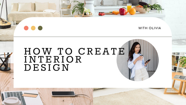 Blog Promotion about Interior Design Youtube Thumbnail Design Template
