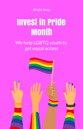 Pride Month Announcement IGTV Cover Design Template