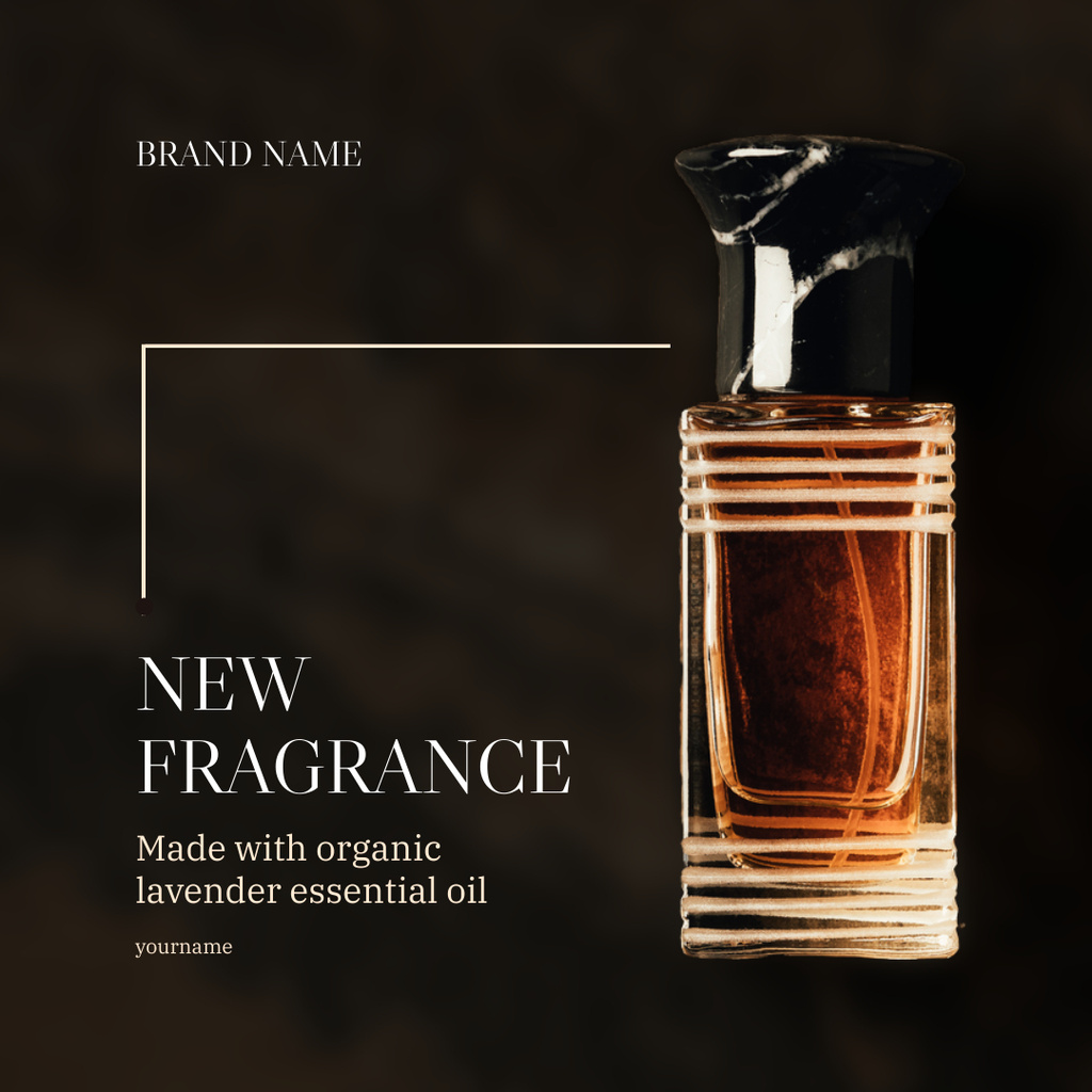 Ontwerpsjabloon van Instagram van New Luxury Fragrance Announcement