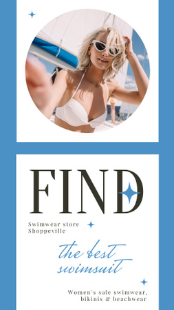 Swimsuits Sale Offer Instagram Video Story Design Template