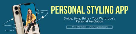 Modèle de visuel Téléchargez l'application de style personnel - LinkedIn Cover