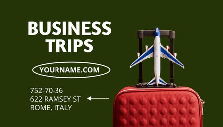 Platilla de diseño Business Travel Agency Services Offer Business Card US