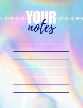 Personal Planner with Colorful Background Notepad 107x139mm Design Template