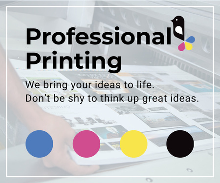 Professional printing poster Large Rectangle Design Template