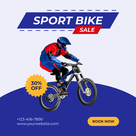 Sport Bikes Sale Instagram Design Template