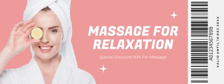 Special Discount for Relaxing Massage Coupon Design Template