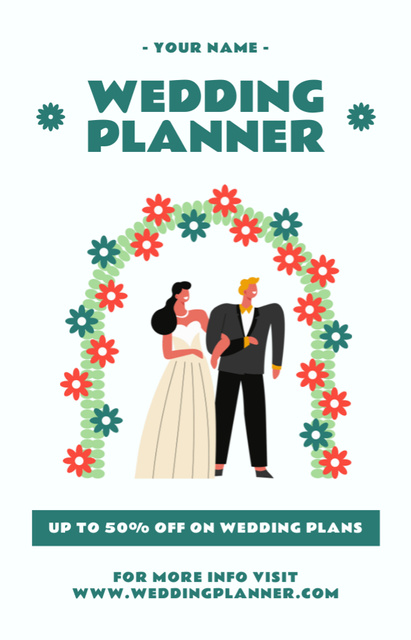 Plantilla de diseño de Discount on Wedding Planning Services IGTV Cover 