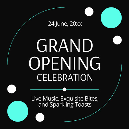 Grand Opening Celebration With Various Activities Instagram Design Template