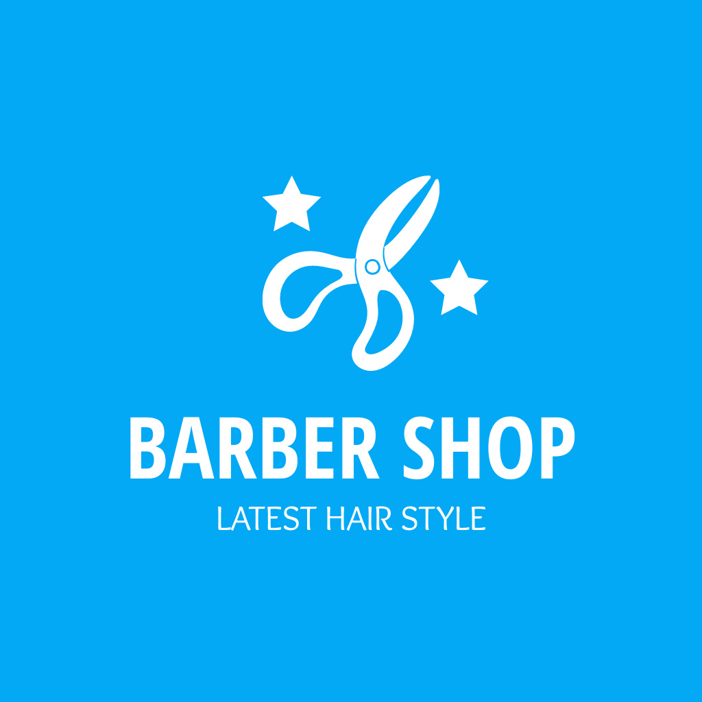 Template di design Barbershop Advertisement Logo