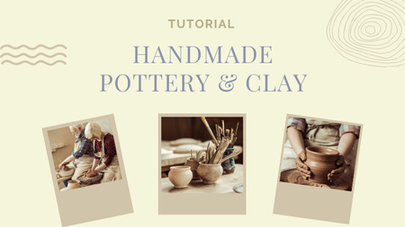 Clay Modelling Workshop Youtube Thumbnail Design Template