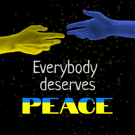 Szablon projektu Everybody deserves peace Instagram
