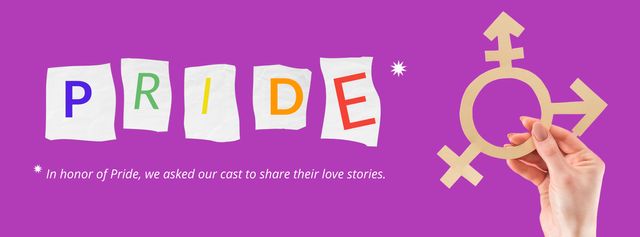 Pride Month Announcement Facebook Video cover Modelo de Design