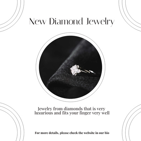 Diamond Ring for Women Instagram Design Template