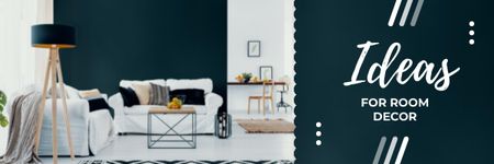 Modèle de visuel Room Decor Tips with Cozy Modern Interior - Email header