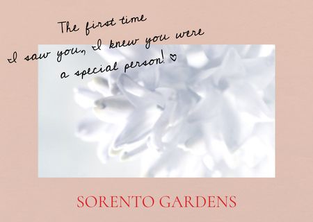 Sorento gardens advertisement Card Design Template