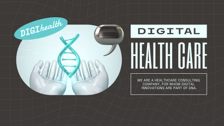 Platilla de diseño Digital Healthcare Services Ad Full HD video