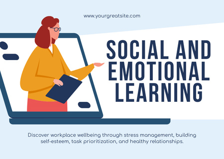 Social and Emotional Learning Course Card Design Template