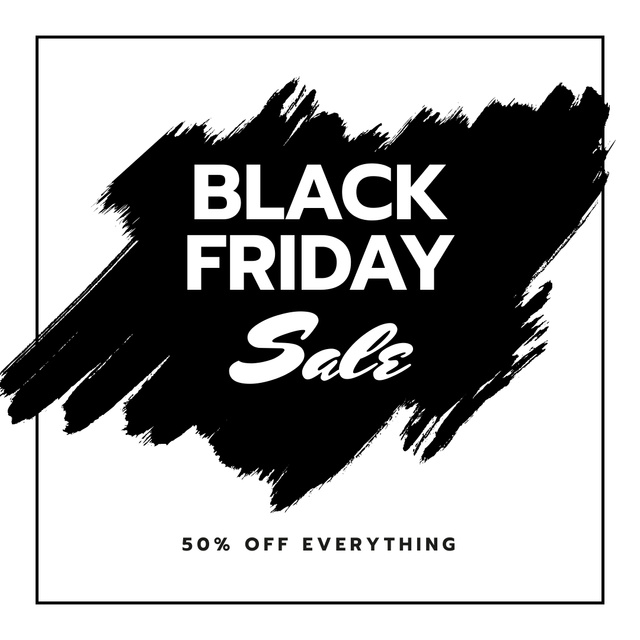 Black Friday sale on smudges Instagram Πρότυπο σχεδίασης