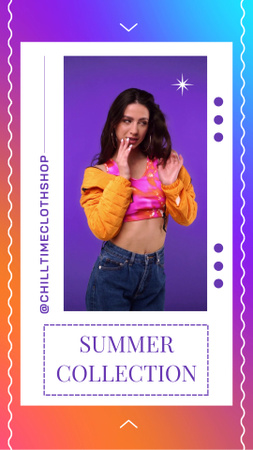 Summer Collection for Young Women Instagram Video Story Design Template