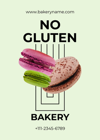 Plantilla de diseño de gluten panadería libre Flayer 
