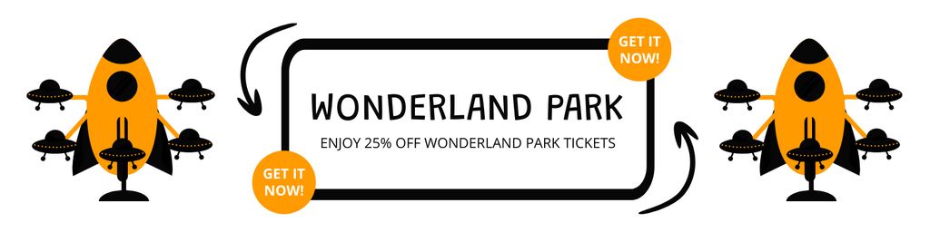 Template di design Awe-inspiring Wonderland Park With Pass At Discounted Rates Twitter